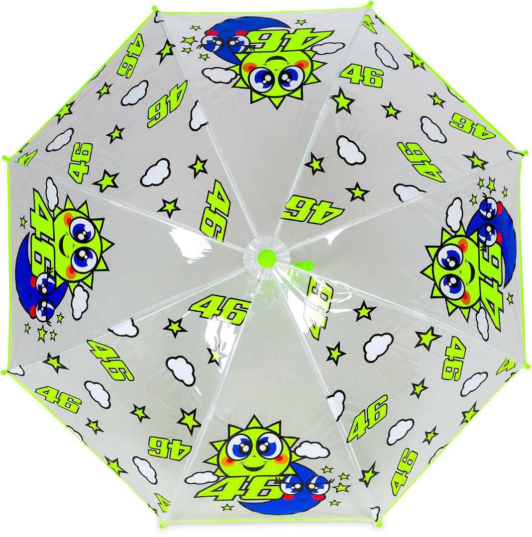VR46 Sun and Moon Kinder Regenschirm, weiss, weiss