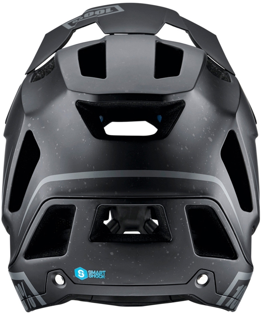 Side view of 100% Trajecta Downhill Helmet, black, Size M 56 57 58 for Men