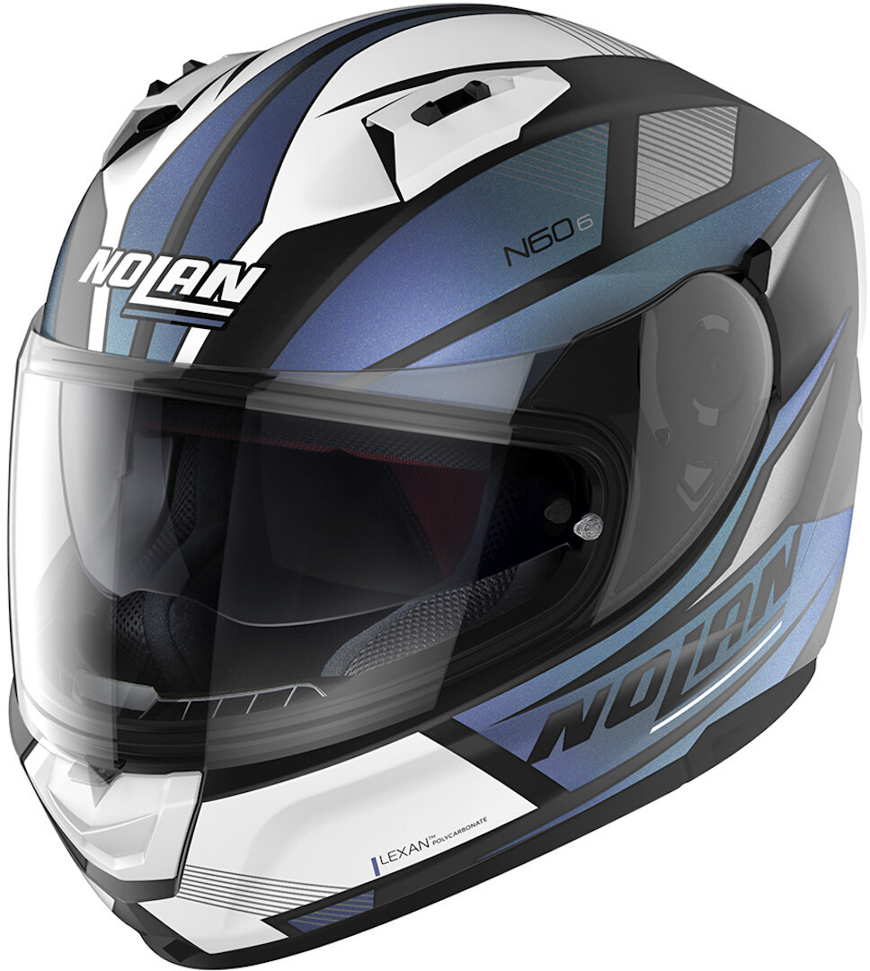 Nolan N60-6 Downshift Helmet, black-blue, Size XS, black-blue, Size XS