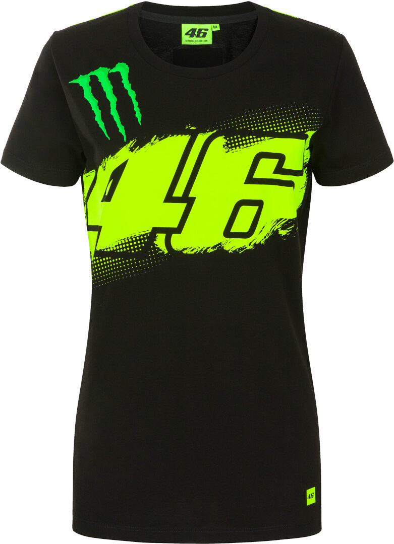 V46 Monster Monza Dames T-Shirt, zwart-groen, afmeting S voor vrouw