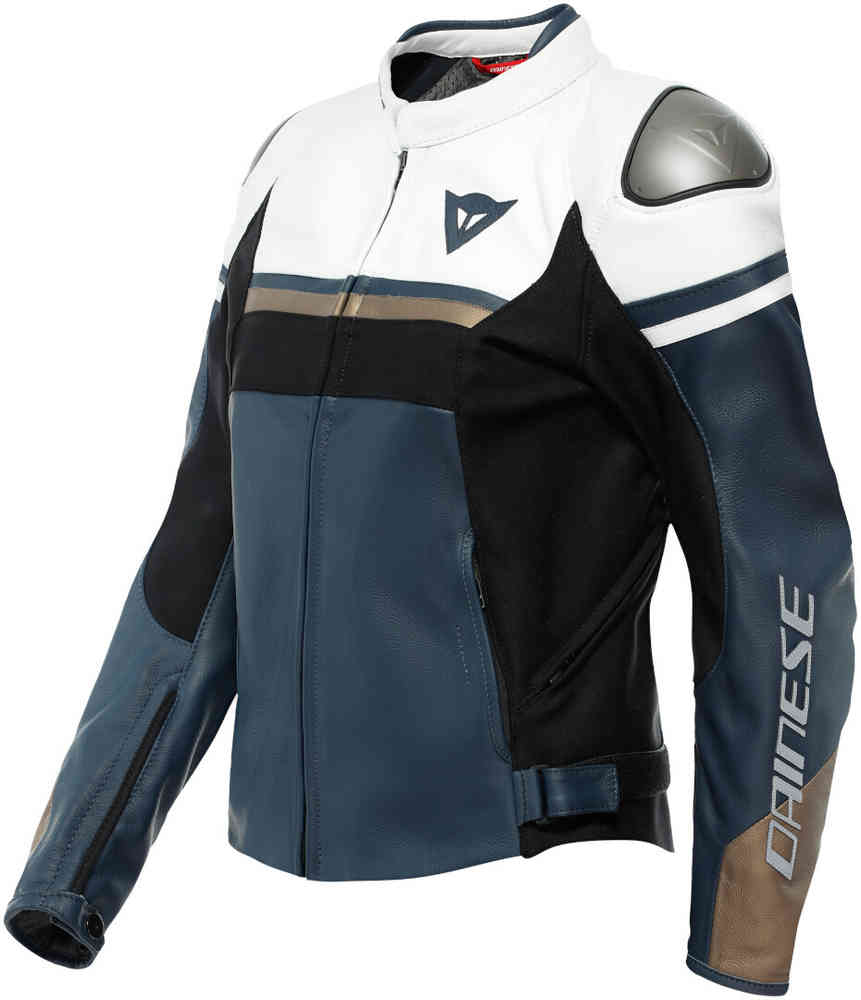 Dainese Rapida Chaqueta de cuero para motocicleta para damas