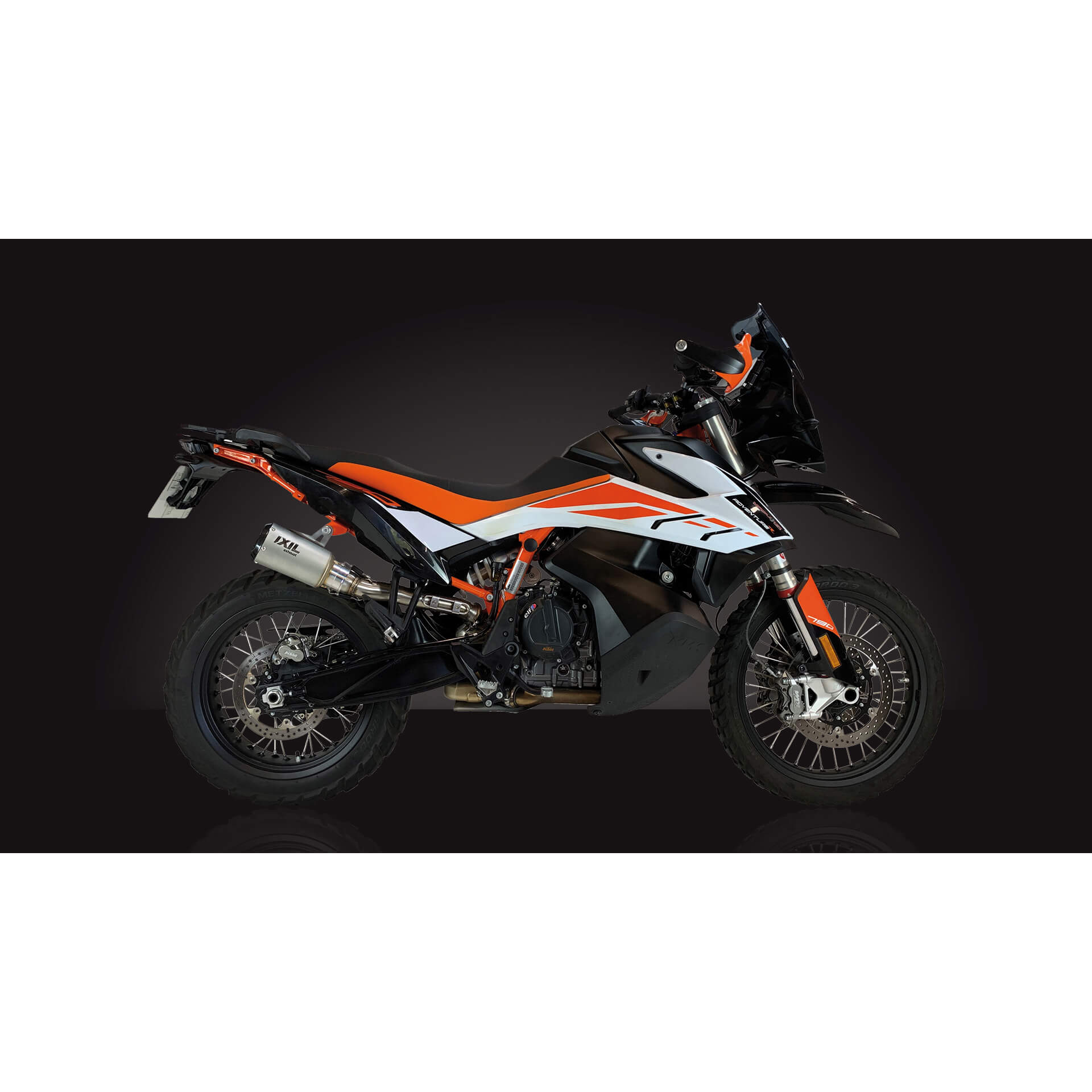 Silencieux IXIL RC en acier inoxydable KTM 790 Adventure 19-, 890 Adventure 20- (Euro4+5), argent