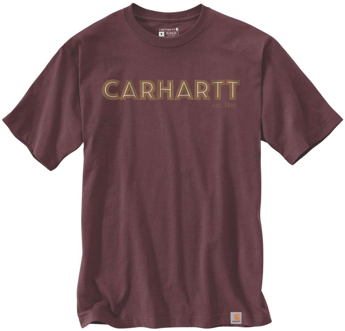 Carhartt Logo Graphic T-shirt, rood, afmeting L