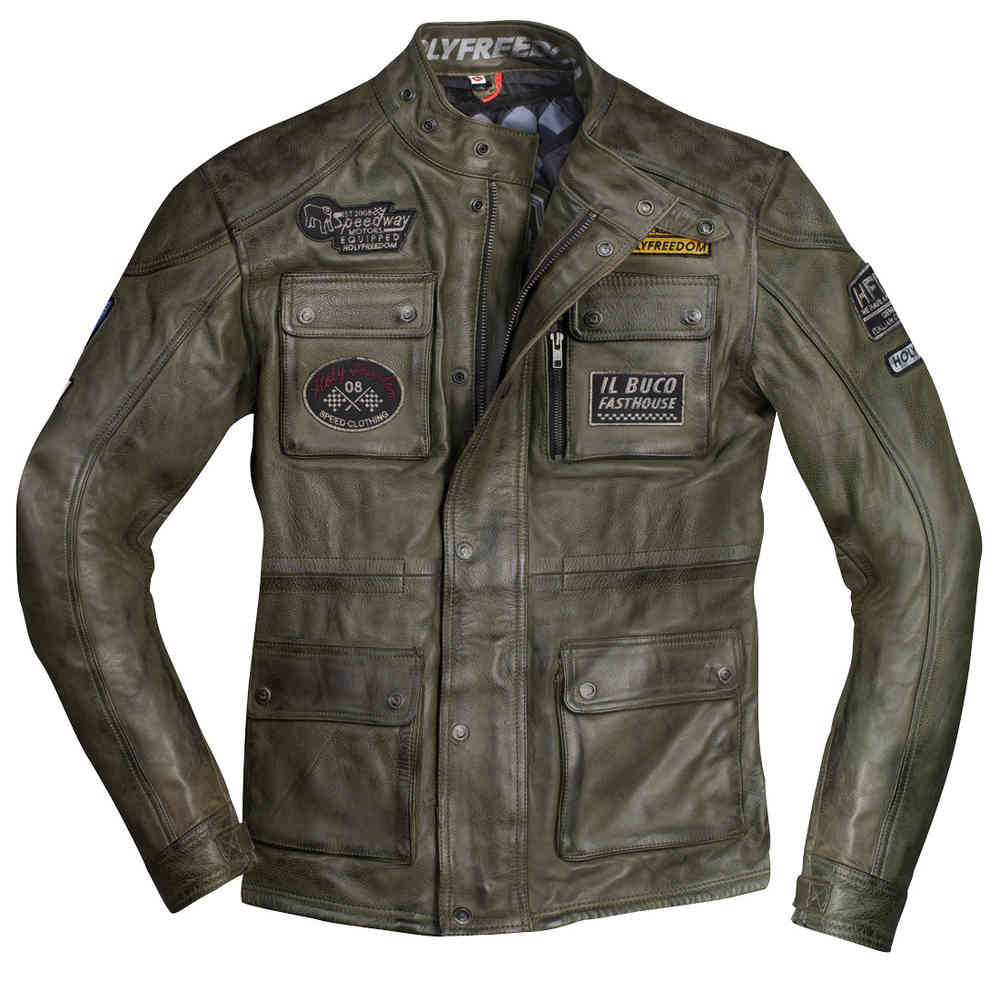 HolyFreedom Quattro Evolution Veste en cuir de moto