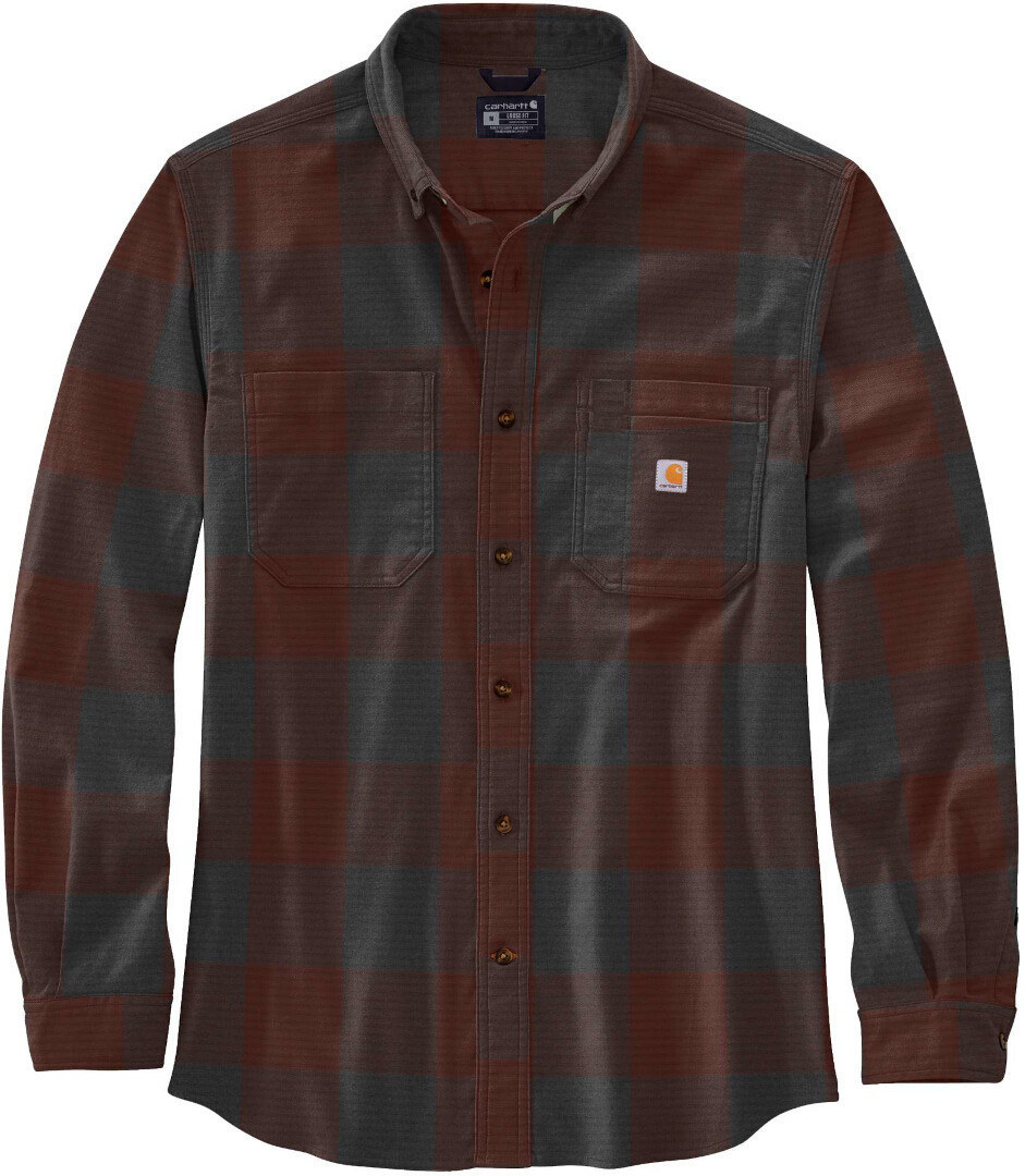 Carhartt Midweight Flannel Plaid Shirt, red, Size S, S Red unisex