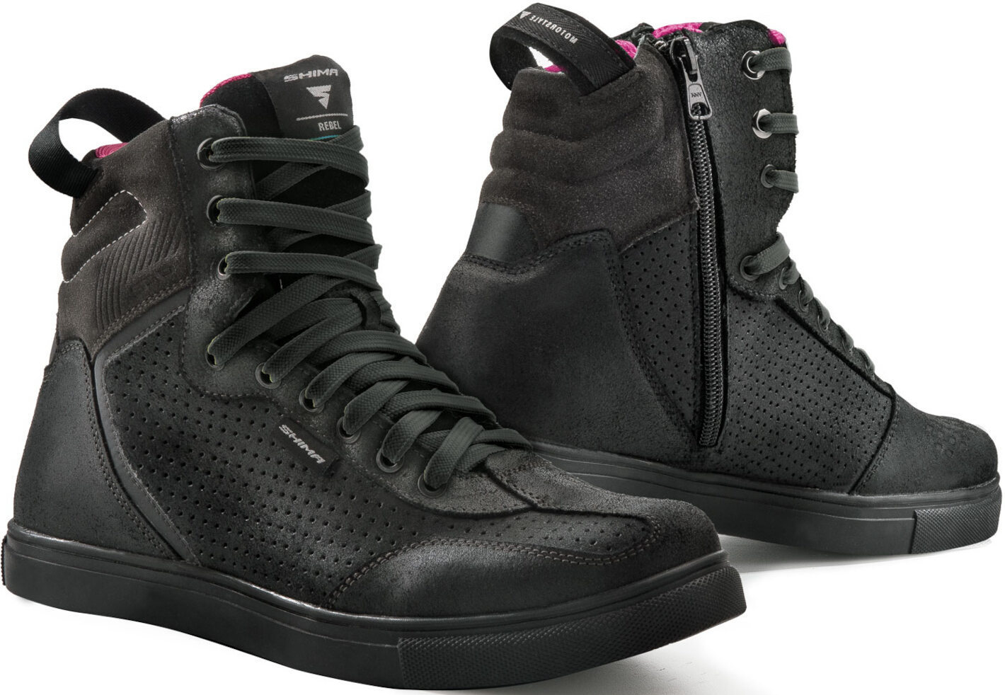 SHIMA Rebel imperméable dames chaussures de moto, noir, taille 36 pour Femmes