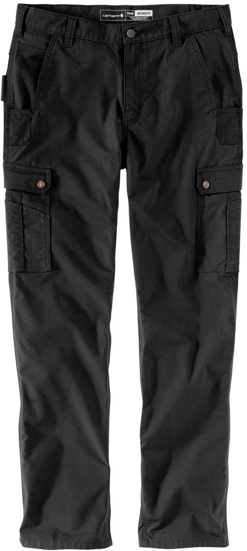 Image of Relaxed Ripstop Cargo Work Pantaloni, nero, dimensione 33