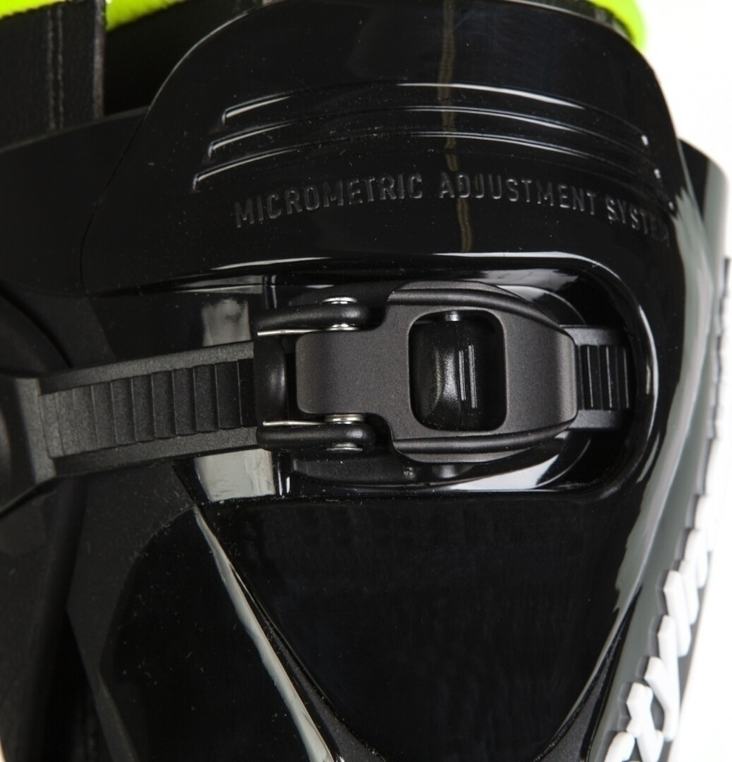 Side view of Stylmartin Stealth Evo Air Motorcycle Boots, black-yellow, Size 47 for Men