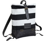 HolyFreedom Roll-Top Striped Rucksack