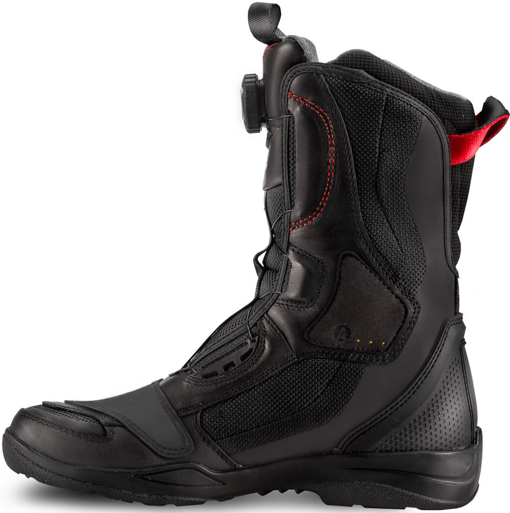 Side view of SHIMA Strato Ladies Motorcycle Boots, black, Size 41 for Women