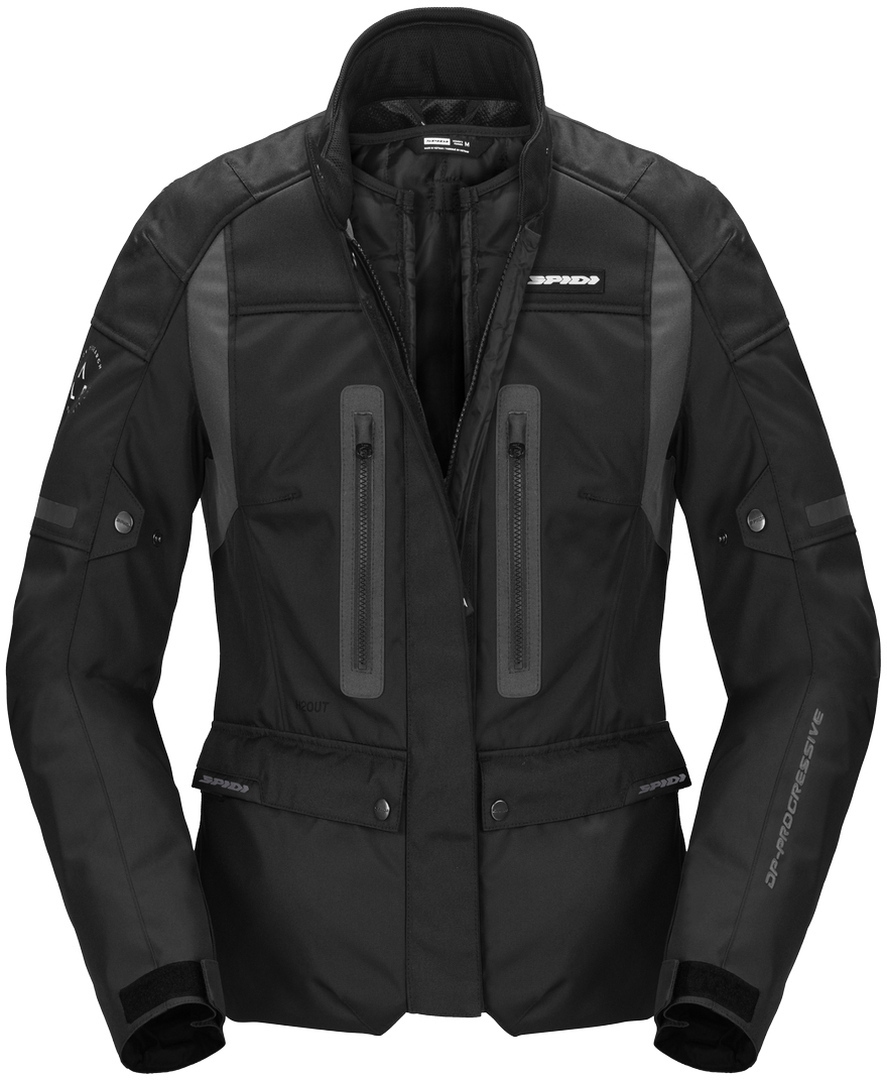 Spidi Traveler 3 H2Out Ladies Motorcycle Textile Jacket, black, Size XS for Women, black, Size XS for Women
