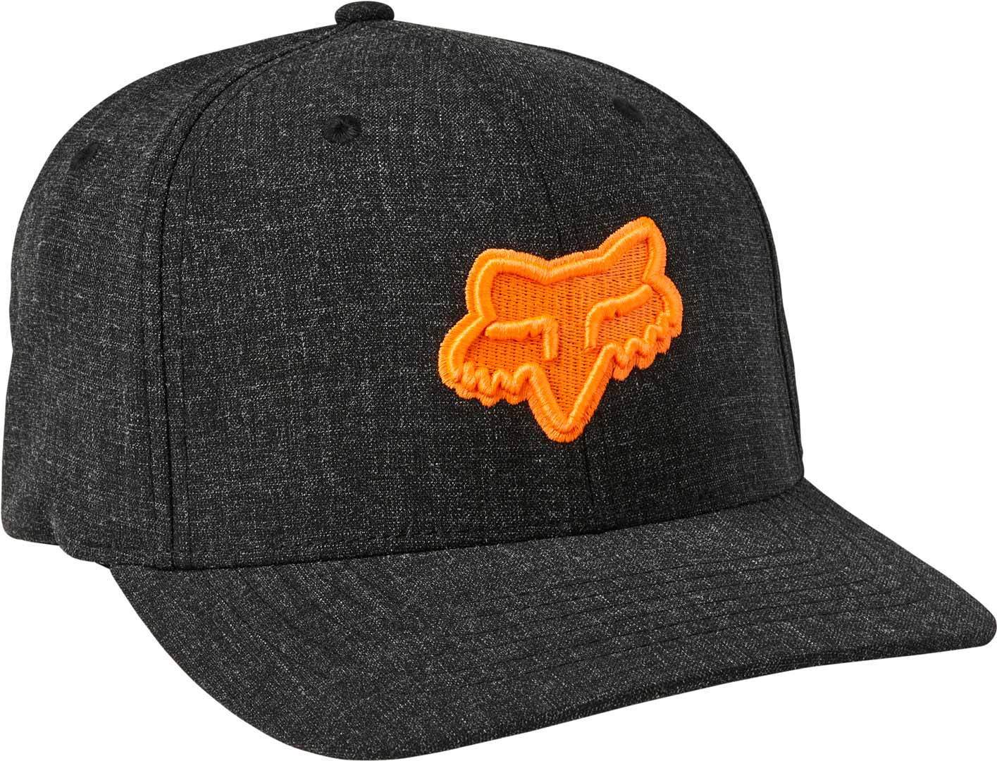 FOX Transposition Flexfit Cap, black-orange, Size S M, black-orange, Size S M