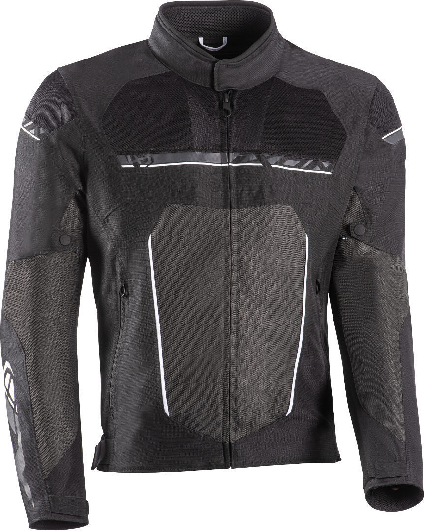Ixon T-Rex Motorcycle Textile Jacket, black-grey-white, Size M, black-grey-white, Size M