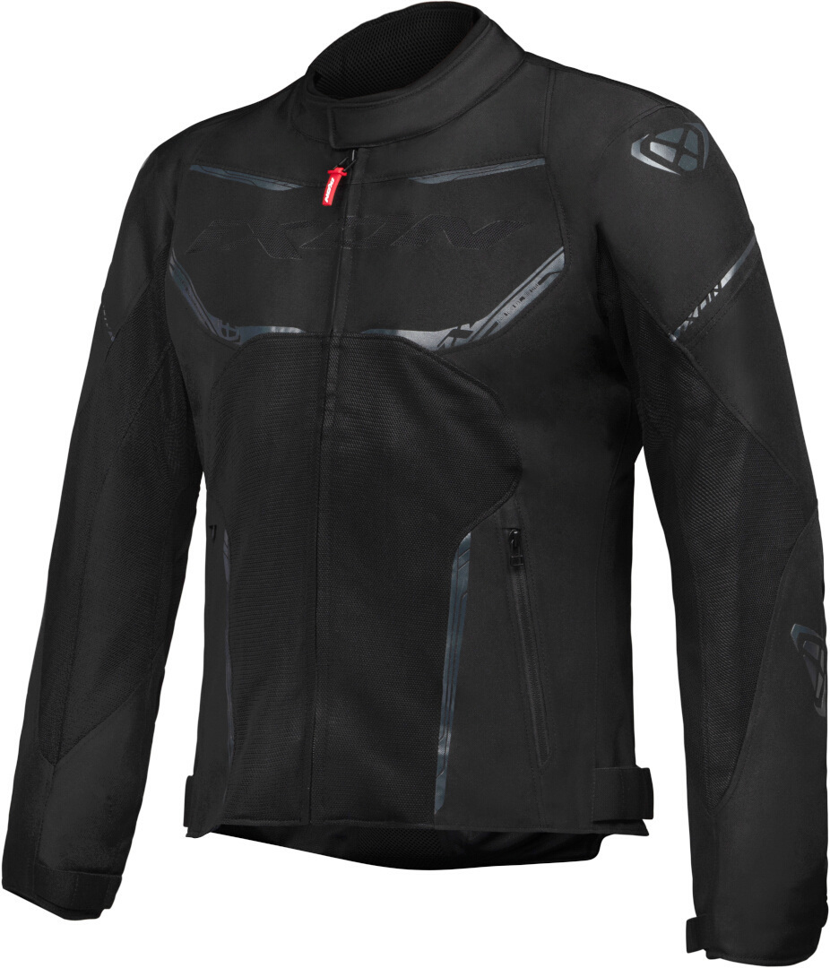 Ixon Men's Black Striker Air Motorcycle Textile Jacket, For Large