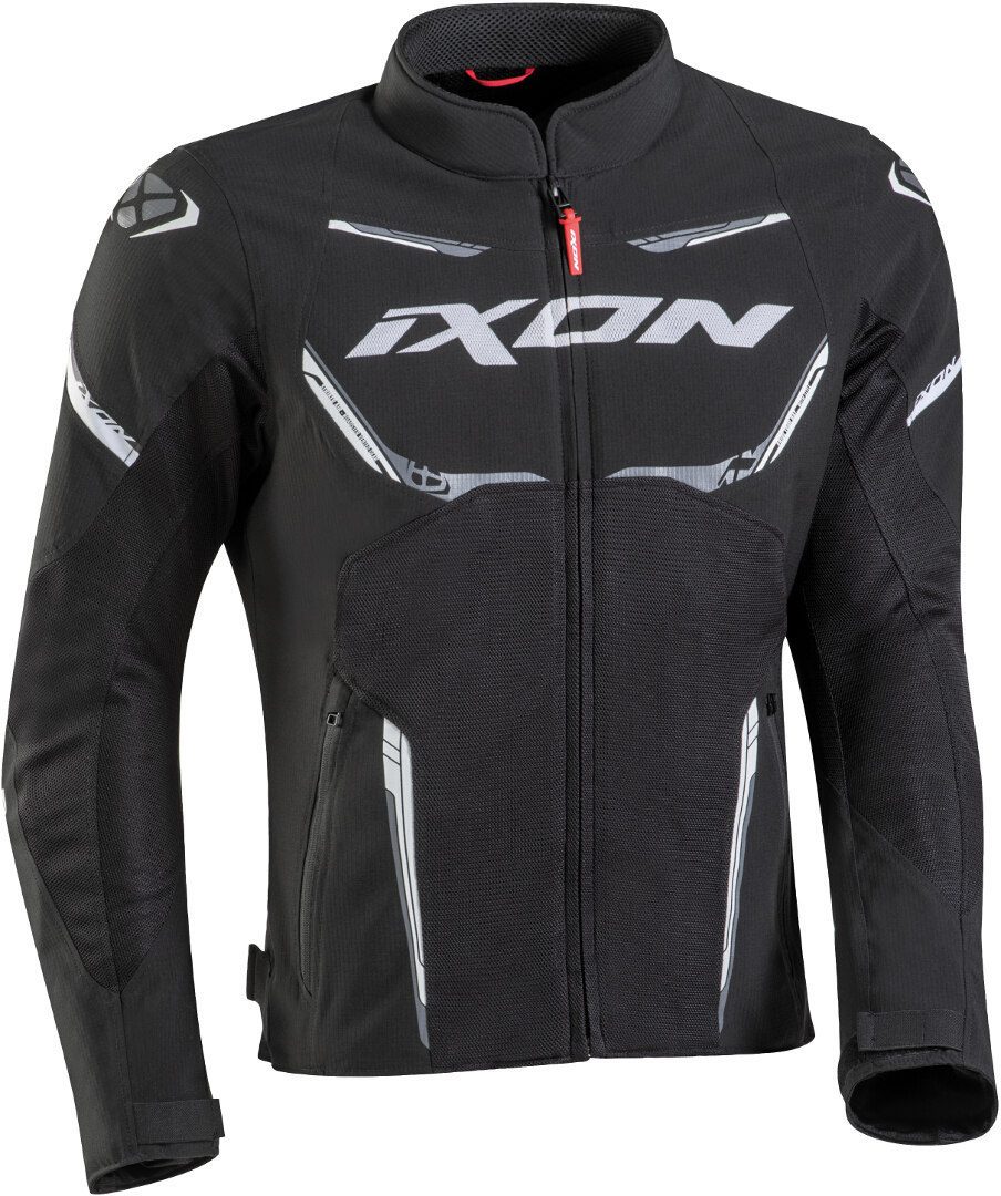 Ixon Striker Air Motorcycle Textile Jacket, black-white, Size 2XL, black-white, Size 2XL