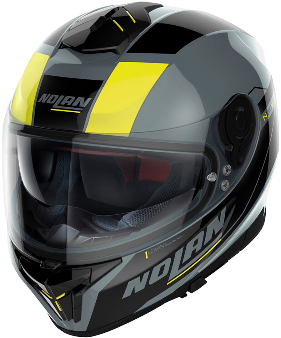 Nolan N80-8 Mandrake N-Com Helmet, grey-yellow, Size XL, grey-yellow, Size XL