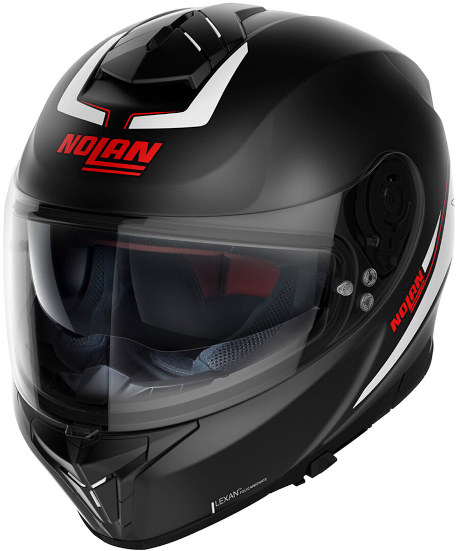 Nolan N80-8 Staple N-Com Helmet, black-white, Size XS, black-white, Size XS