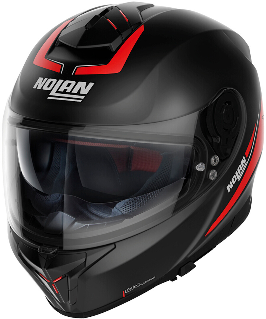 Nolan N80-8 Staple N-Com Helmet, black-red, Size XS, black-red, Size XS