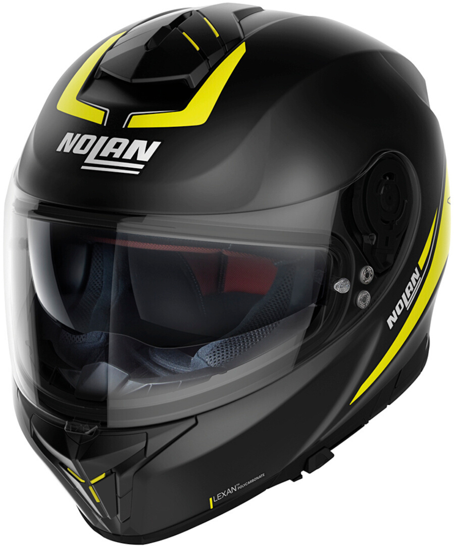 Nolan N80-8 Staple N-Com Helmet, black-yellow, Size S, black-yellow, Size S