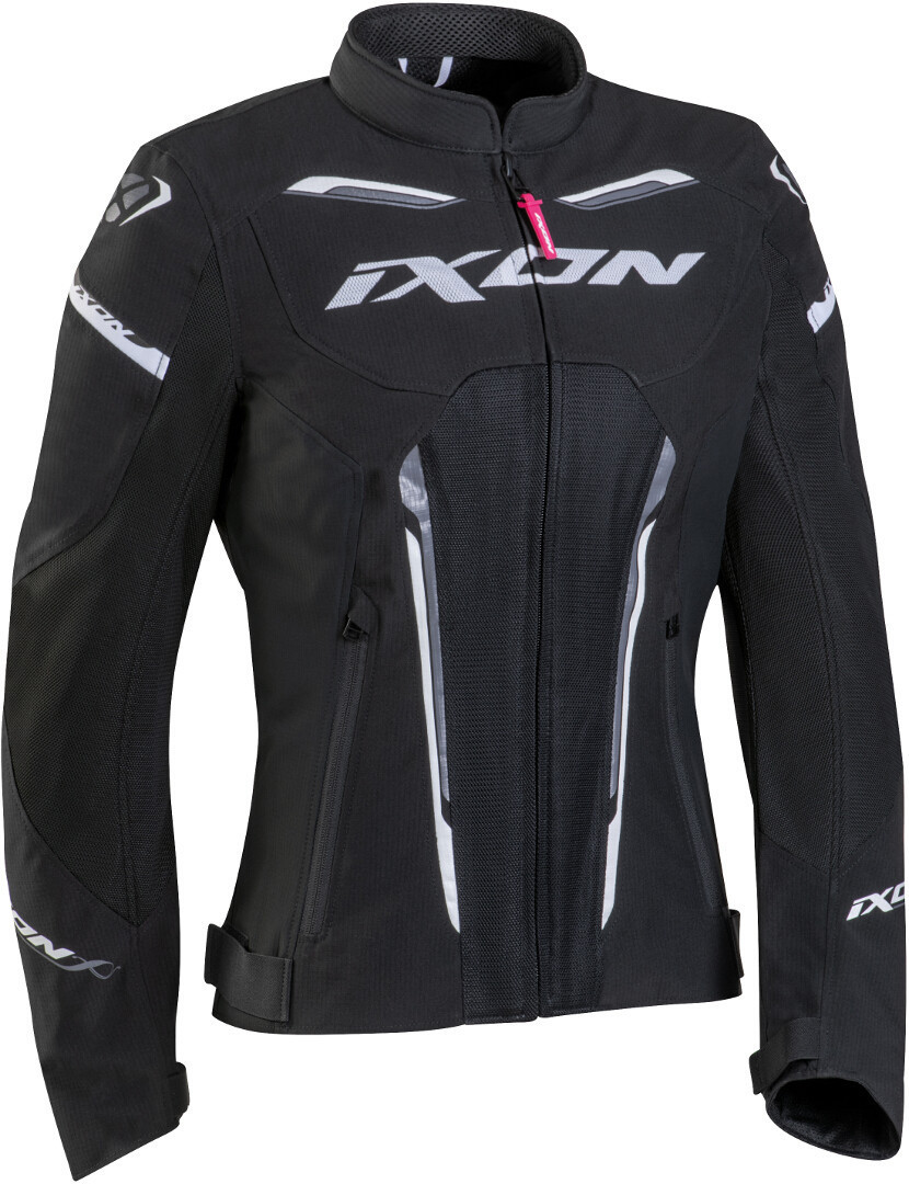 Ixon Striker Air Ladies Motorcycle Textile Jacket, black-grey, Size XS for Women, black-grey, Size XS for Women