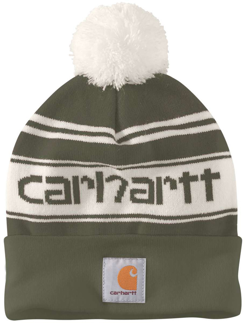 Carhartt Knit Cuffed Logo Beanie, grün, grün