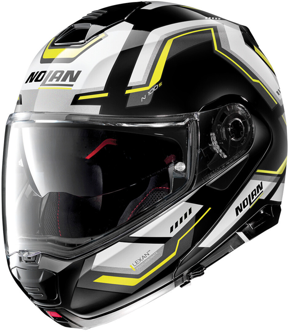 Nolan N100-5 Upwind N-Com Helmet, black-white-yellow, Size XS, black-white-yellow, Size XS