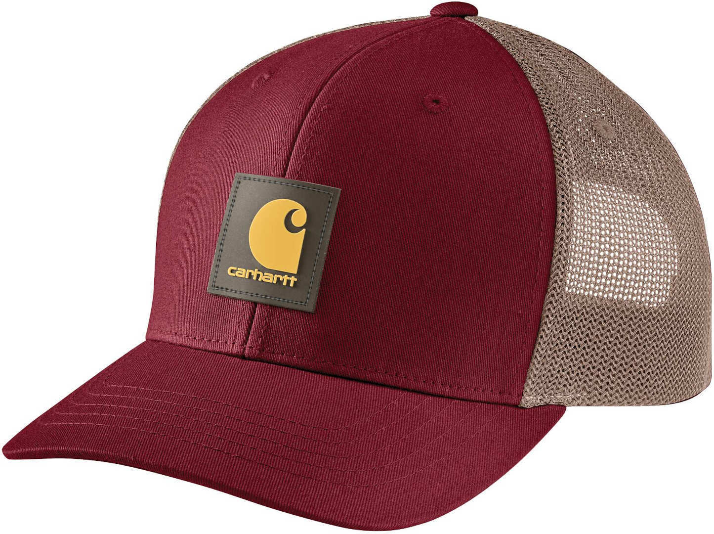 Carhartt Twill Mesh-Back Logo Patch Casquette, rouge