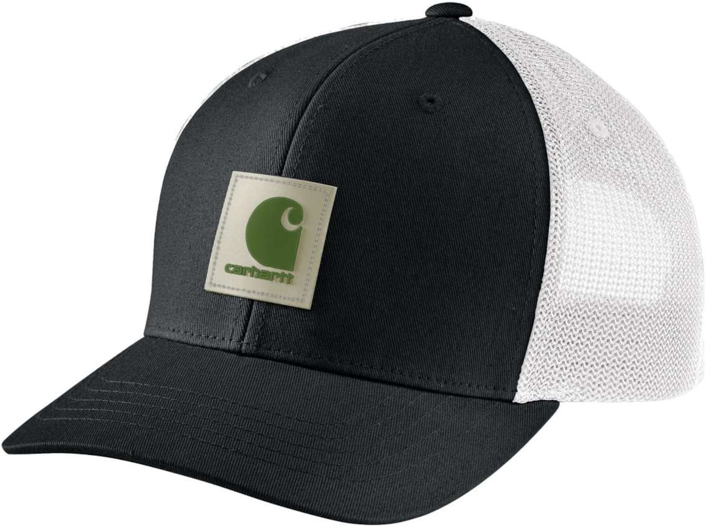 Carhartt Twill Mesh-Back Logo Patch Casquette, noir-blanc