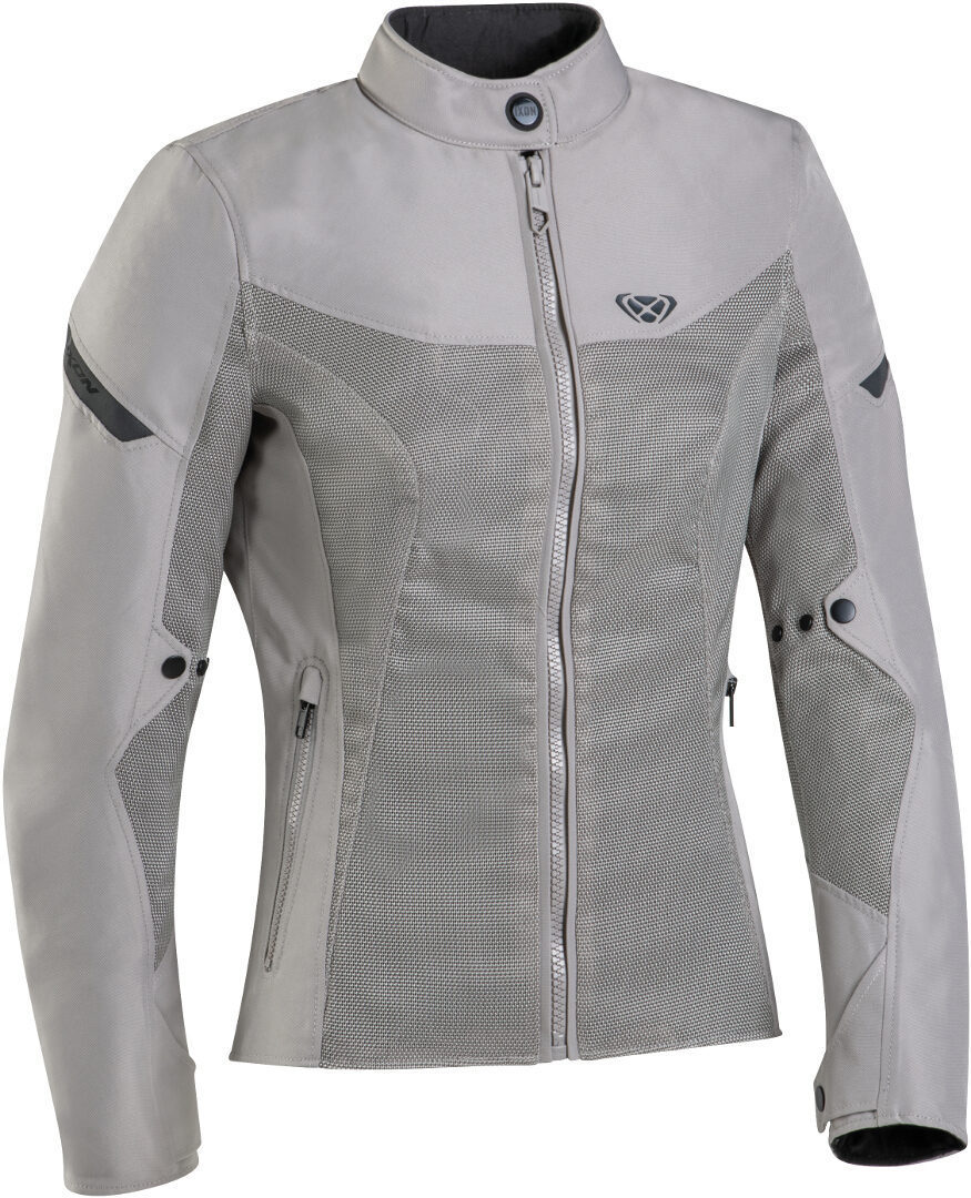 Ixon Fresh Ladies Motorcycle Textile Jacket, grey, Size XS for Women, grey, Size XS for Women