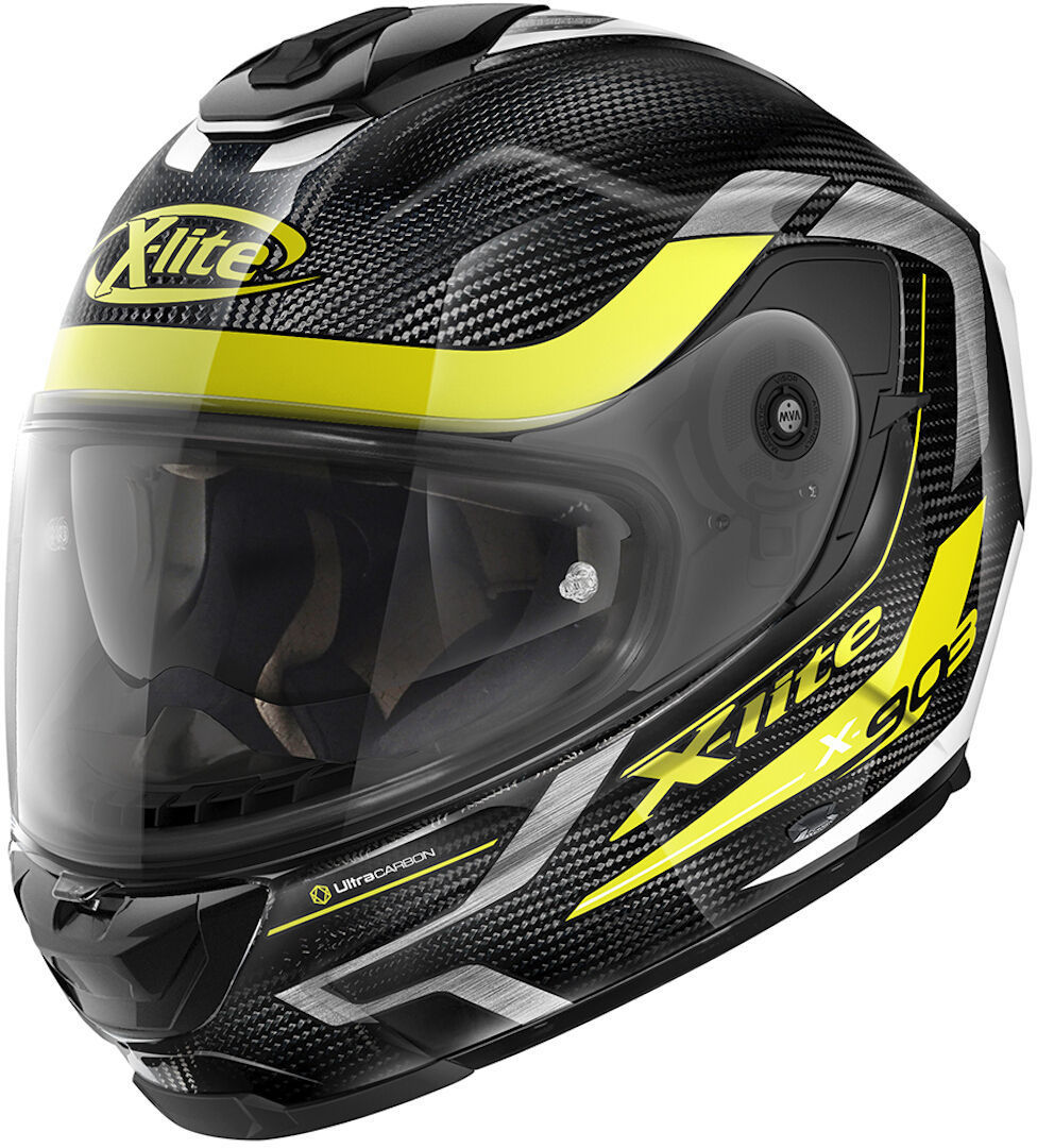 X-Lite X-903 Ultra Carbon Harden N-Com Helmet, black-yellow, Size S, black-yellow, Size S