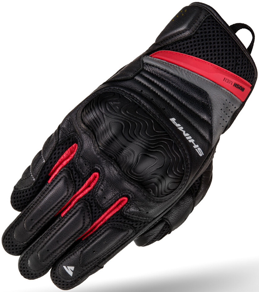 SHIMA Rush Motorcycle Gloves, black-red, Size XL, black-red, Size XL