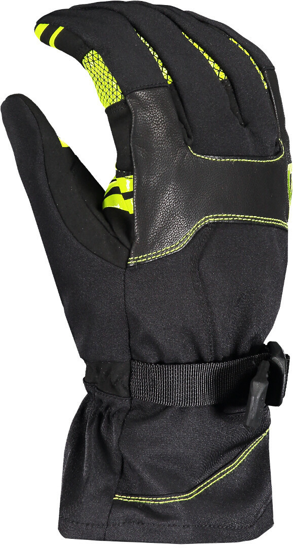 Scott Short Cubrick Snowmobile Gloves, black-green, Size S, black-green, Size S