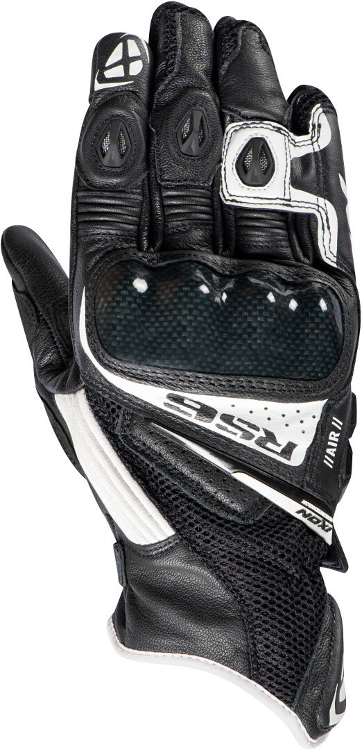 Ixon RS6 Air Motorcycle Gloves, black-white, Size S, black-white, Size S