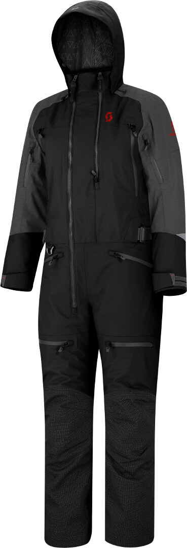 Scott Ds-I Dryo Ladies One Piece One Piece Snowmobile Suit, black-grey, Size L for Women, black-grey, Size L for Women