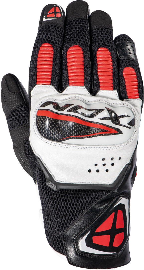 Ixon RS4 Air Motorcycle Gloves, black-white-red, Size S, black-white-red, Size S