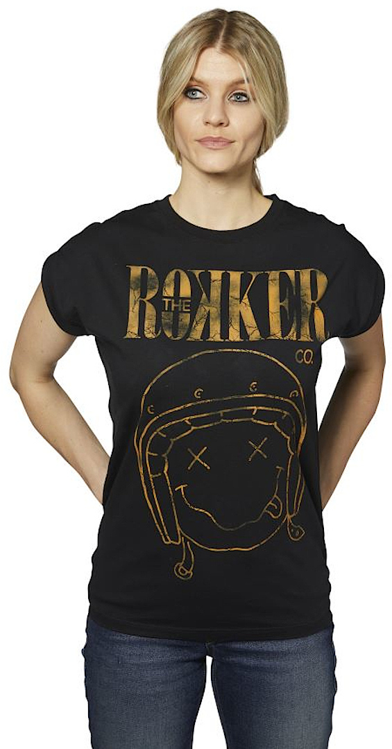 Rokker Kurt Damen T-Shirt, black, Size XS, black, Size XS