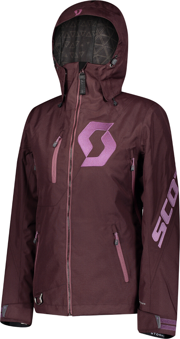 Scott Move Dryo Ladies Snowmobile Jacket, red, Size L for Women, red, Size L for Women