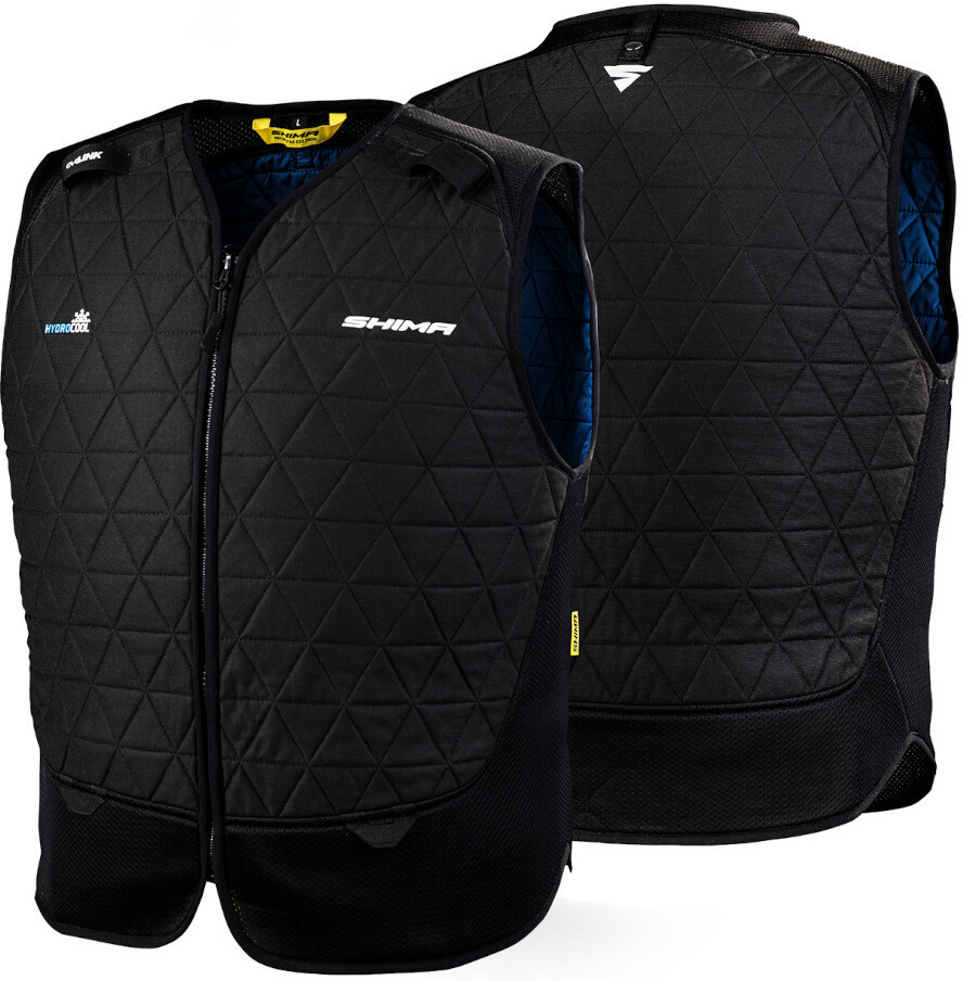 Side view of SHIMA Hydrocool Cooling Vest, black, Size 2XL for Men