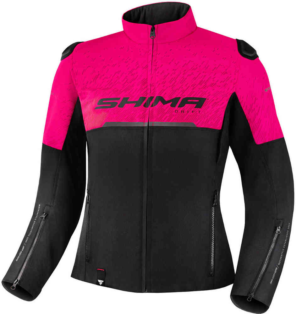 SHIMA Drift Женская мотоциклетная текстильная куртка Черный/Розовый S 