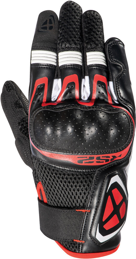 Ixon RS2 Motorcycle Gloves, black-white-red, Size S, black-white-red, Size S