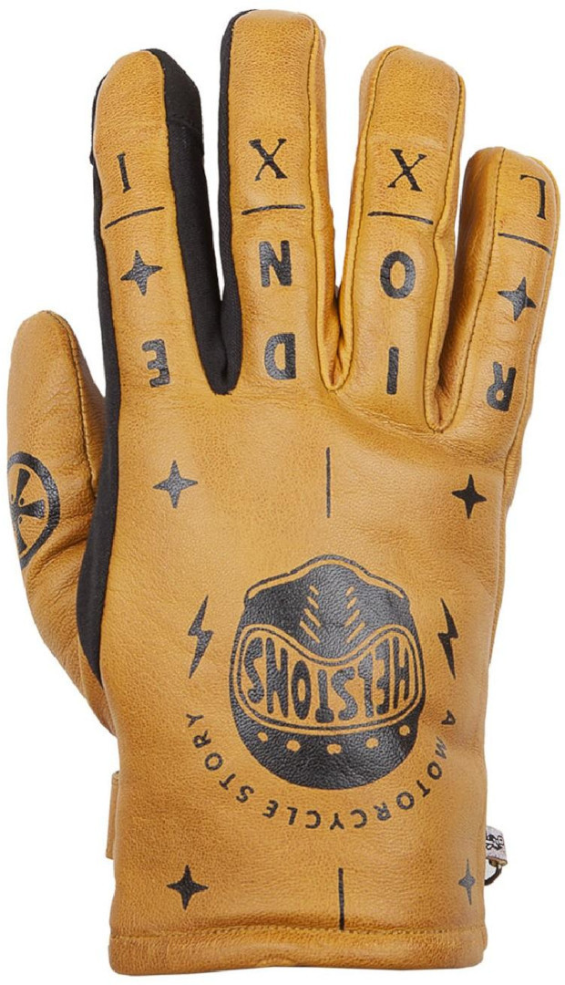 Helstons Kustom Winter Motorcycle Gloves, gold, Size L, gold, Size L