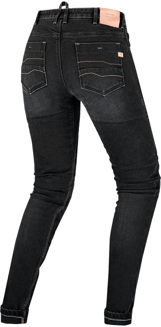 Side view of SHIMA Devon Ladies Motorcycle Jeans, black, Size 28 for Women