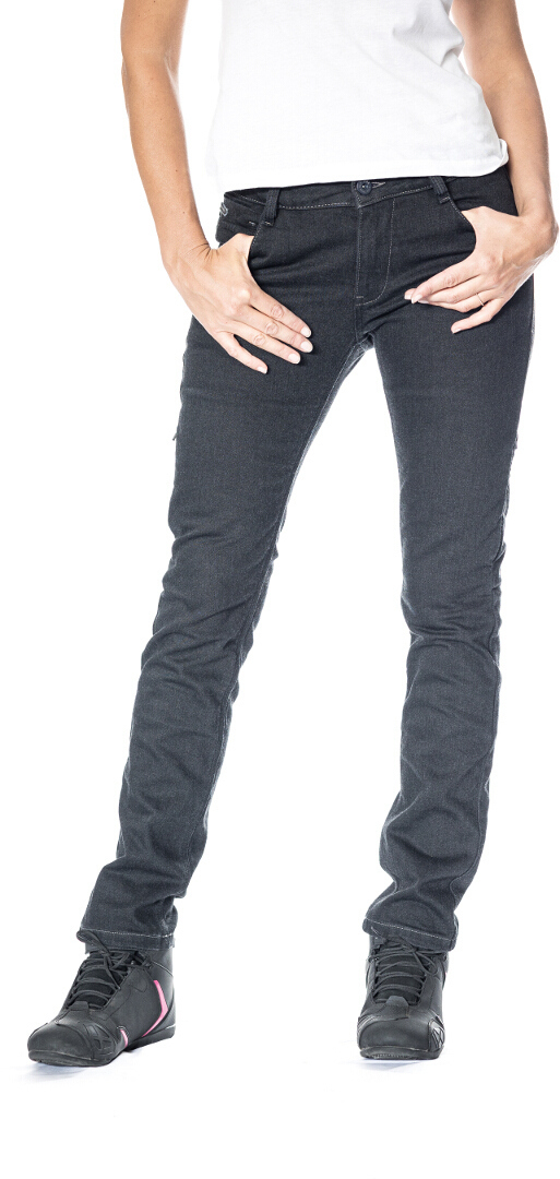Ixon Billie Ladies Motorcycle Jeans, black, Size 26 for Women, black, Size 26 for Women