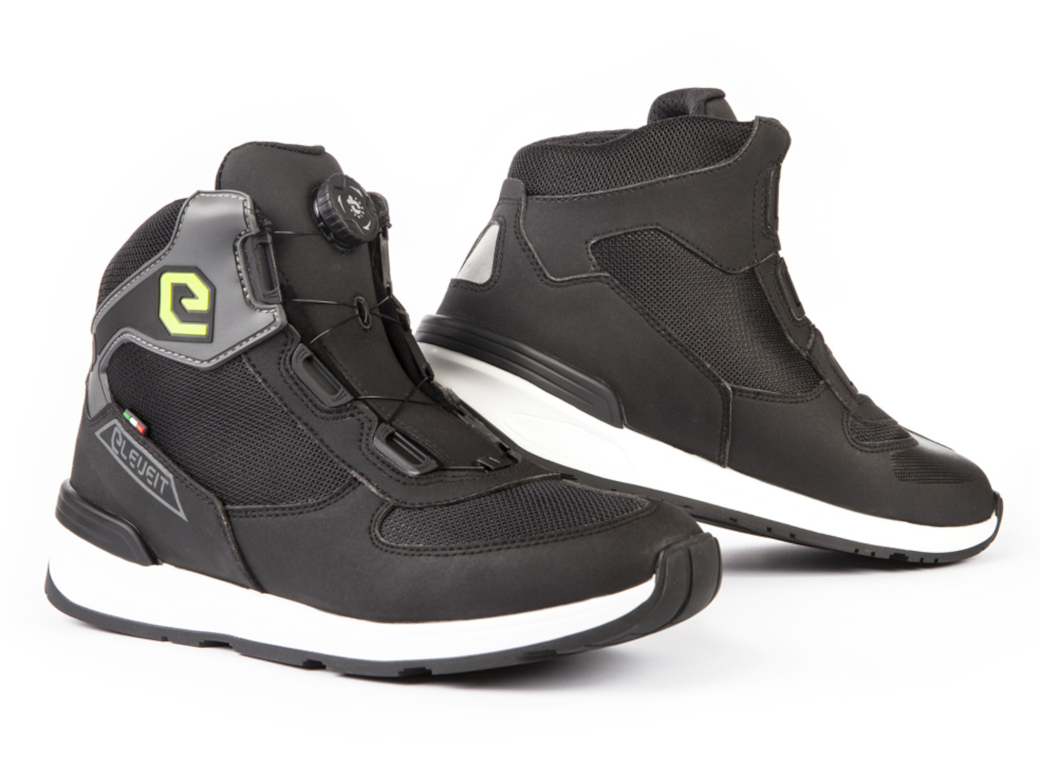 Eleveit Tank Air Motorcycle Shoes, black-yellow, Size 43, black-yellow, Size 43