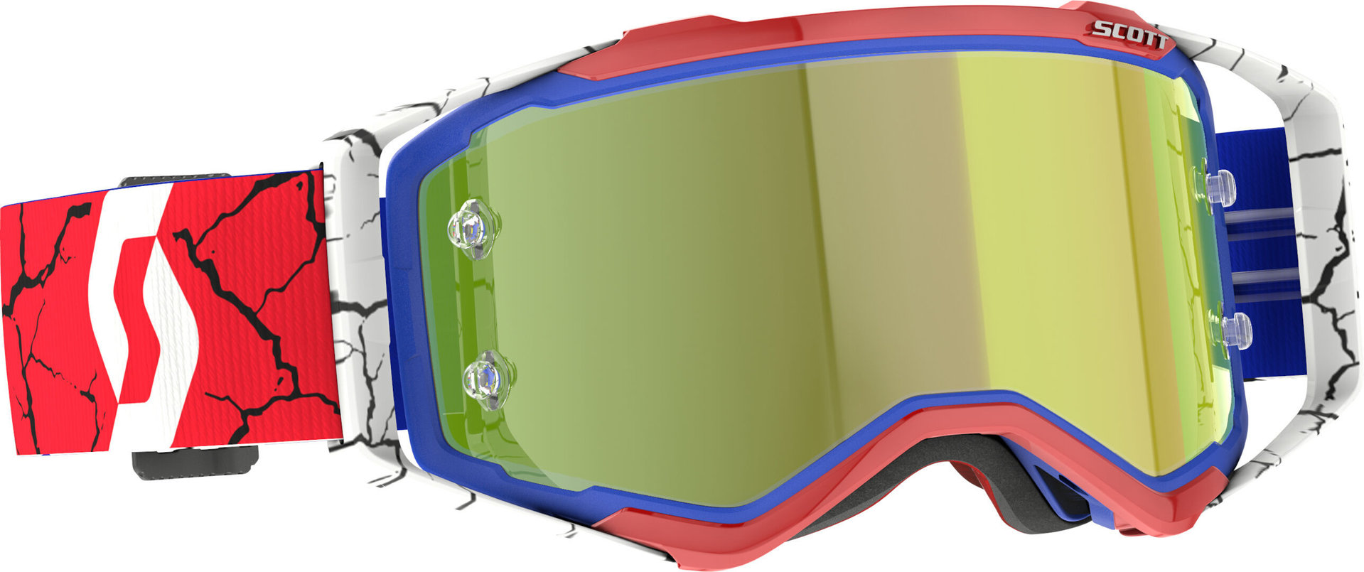 Scott Prospect Six Days France Motocross Goggles, yellow, yellow, Size One Size