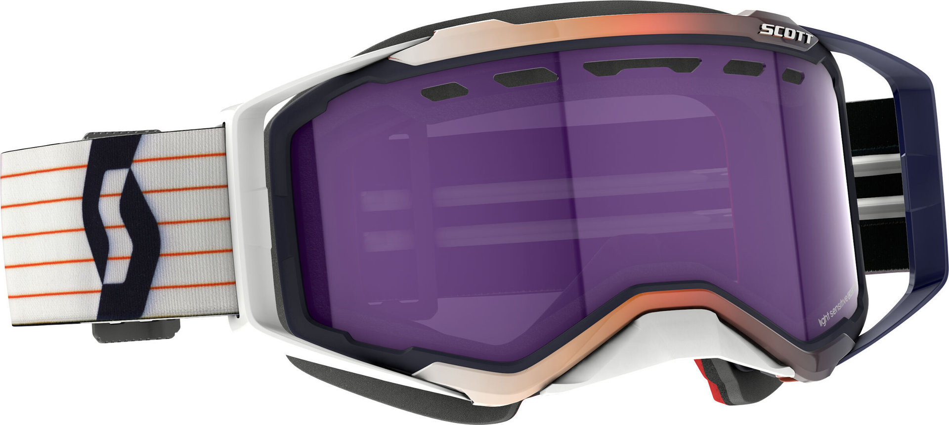 Scott Prospect Light Sensitive Blue/White Snow Goggles, blue, Size One Size