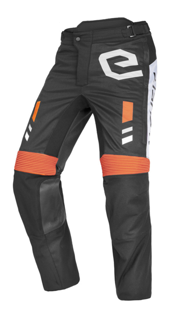 Eleveit Mud Maxi Motorcykel tekstilbukser, sort-orange, størrelse 38