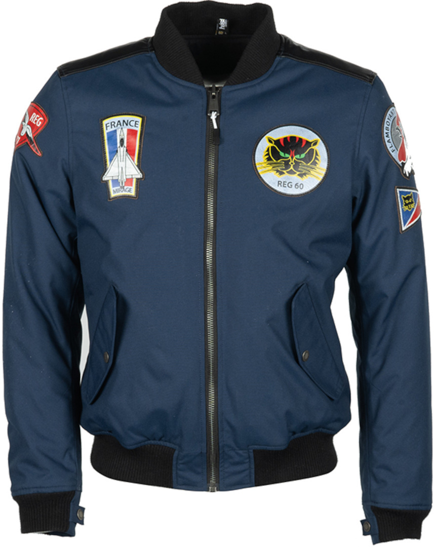 Helstons Lynx Motorfiets textiel jas, blauw, afmeting 4XL