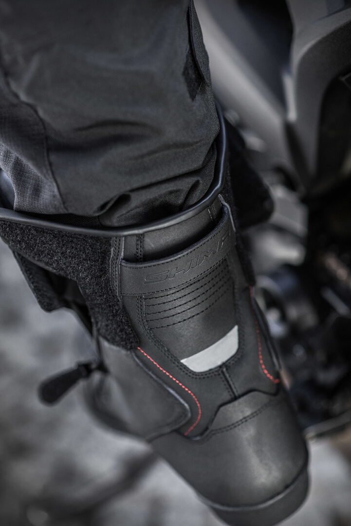 Side view of SHIMA Terra waterproof Ladies Motorcycle Boots, black, Size 40 for Women