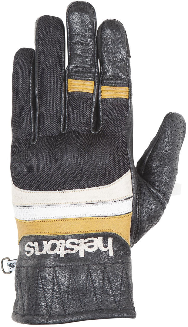 Helstons Bull Air Summer Motorcycle Gloves, black-yellow, Size M L, black-yellow, Size M L